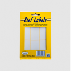 STEF ΕΤΙΚΕΤΤΕΣ ΑΥΤΟΚΟΛΛΗΤΕΣ 032x072mm 6/Φ. ΛΕΥΚΕΣ 40Φ